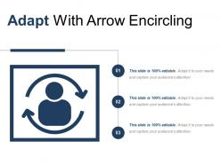 Adapt with arrow encircling