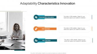 Adaptability Characteristics Innovation In Powerpoint And Google Slides Cpb