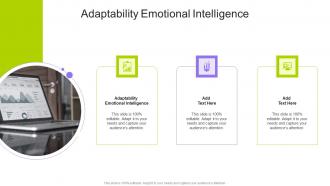 Adaptability Emotional Intelligence In Powerpoint And Google Slides Cpb