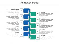 Adaptation model ppt powerpoint presentation visual aids backgrounds cpb