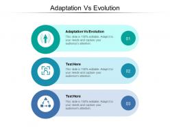 Adaptation vs evolution ppt powerpoint presentation summary slideshow cpb