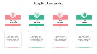 Adapting Leadership In Powerpoint And Google Slides Cpb