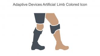 Adaptive Devices Artificial Limb Colored Icon In Powerpoint Pptx Png And Editable Eps Format