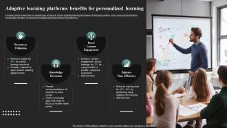 Adaptive Learning Platforms Benefits For Iot In Education To Transform IoT SS