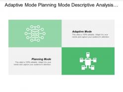 Adaptive mode planning mode descriptive analysis understanding reality cpb