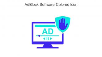 AdBlock Software Colored Icon In Powerpoint Pptx Png And Editable Eps Format