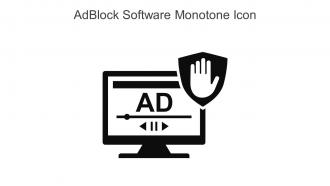 AdBlock Software Monotone Icon In Powerpoint Pptx Png And Editable Eps Format