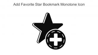 Add Favorite Star Bookmark Monotone Icon In Powerpoint Pptx Png And Editable Eps Format