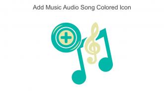 Add Music Audio Song Colored Icon In Powerpoint Pptx Png And Editable Eps Format