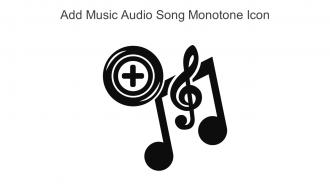 Add Music Audio Song Monotone Icon In Powerpoint Pptx Png And Editable Eps Format