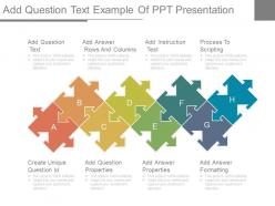 Add question text example of ppt presentation