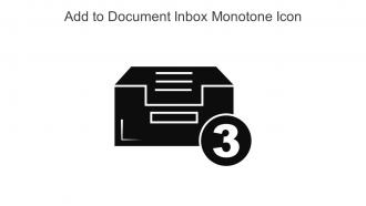 Add To Document Inbox Monotone Icon In Powerpoint Pptx Png And Editable Eps Format