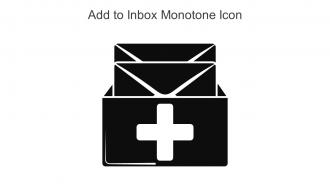 Add To Inbox Monotone Icon In Powerpoint Pptx Png And Editable Eps Format