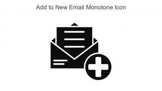 Add To New Email Monotone Icon In Powerpoint Pptx Png And Editable Eps Format
