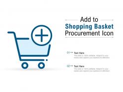 Add to shopping basket procurement icon