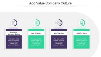 Add Value Company Culture In Powerpoint And Google Slides Cpb
