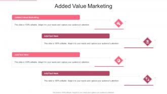 Added Value Marketing In Powerpoint And Google Slides Cpb