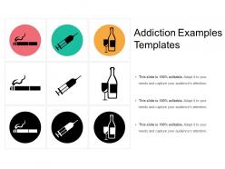 Addiction examples templates