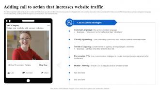 Adding Call To Action That Increases Website Traffic Facebook Advertising Strategy SS V