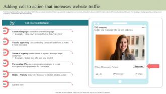 Adding Call To Action That Increases Website Traffic Step By Step Guide To Develop Strategy SS V