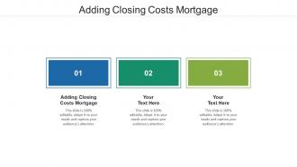 Adding closing costs mortgage ppt powerpoint presentation infographic template ideas cpb