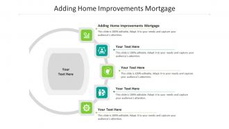 Adding home improvements mortgage ppt powerpoint presentation icon background cpb