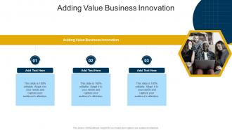 Adding Value Business Innovation In Powerpoint And Google Slides Cpb