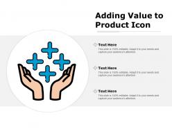 Adding value to product icon