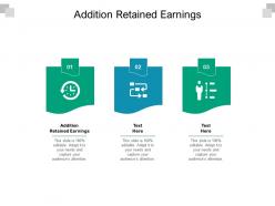 Addition retained earnings ppt powerpoint presentation icon background designs cpb