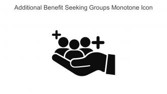 Additional Benefit Seeking Groups Monotone Icon In Powerpoint Pptx Png And Editable Eps Format