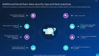 Additional Blockchain Data Security Tips And Best Comprehensive Approach To Privacy BCT SS