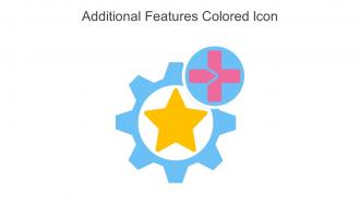 Additional Features Colored Icon in powerpoint pptx png and editable eps format