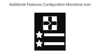 Additional Features Configuration Monotone Icon in powerpoint pptx png and editable eps format