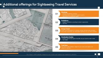 Additional offerings for sightseeing travel services ppt slides background