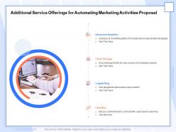 Additional Service Offerings For Automating Marketing Activities Proposal Ppt Model