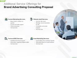 Additional Service Offerings For Brand Advertising Consulting Proposal Ppt Icons