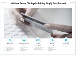 Additional service offerings for building shopify store proposal ppt powerpoint presentation