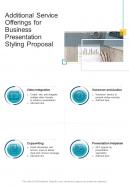 Additional Service Offerings For Business Presentation Styling One Pager Sample Example Document