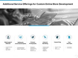 Additional service offerings for custom online store development ppt slide