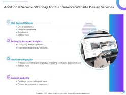 Additional service offerings for e commerce website design services ppt styles master slide