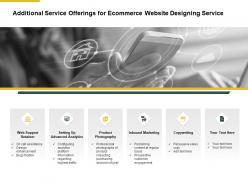 Additional Service Offerings For Ecommerce Website Designing Service Ppt Slides