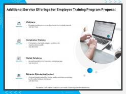 Additional Service Offerings For Employee Training Program Proposal Ppt Powerpoint Presentation