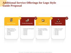 Additional service offerings for logo style guide proposal ppt powerpoint layout ideas
