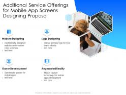 Additional Service Offerings For Mobile App Screens Designing Proposal