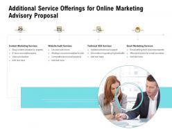 Additional Service Offerings For Online Marketing Advisory Proposal Ppt