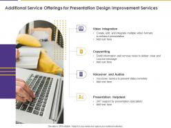 Additional Service Offerings For Presentation Design Improvement Services Ppt Slides