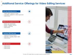 Additional service offerings for video editing services ppt powerpoint presentation styles