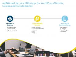 Additional service offerings for wordpress website design and development ppt portfolio