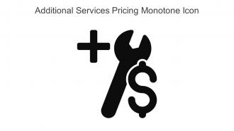 Additional Services Pricing Monotone Icon In Powerpoint Pptx Png And Editable Eps Format
