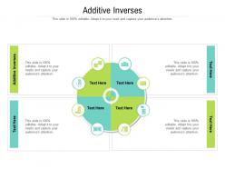 Additive inverses ppt powerpoint presentation summary diagrams cpb